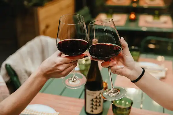 Wine Club members celebrating